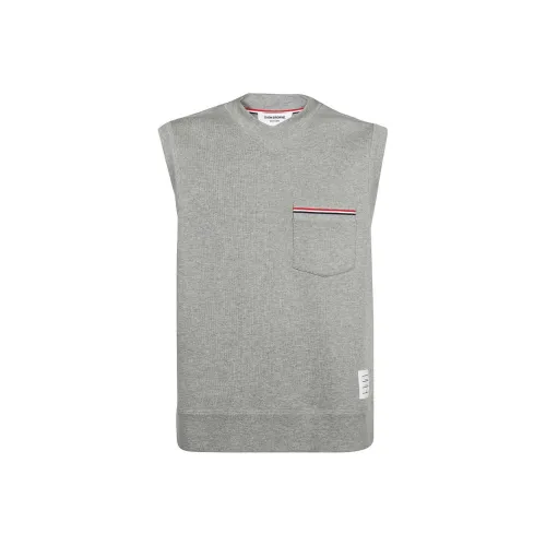 THOM BROWNE Серый Мужской Жилеты
