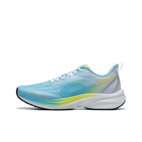 QIAODAN Light Speed 5,0PLUS Амортизаторы Slip-resistant Низкий топ Тренировочные Гоночные Беговые кроссовки Мужские Синий Белый