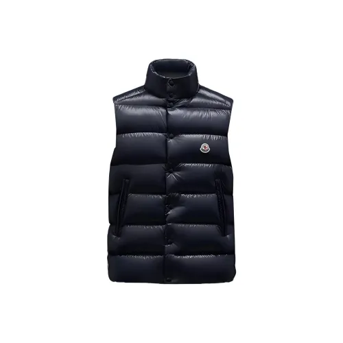 Moncler Tibb Series Морской синий Мужской пуховый жилет