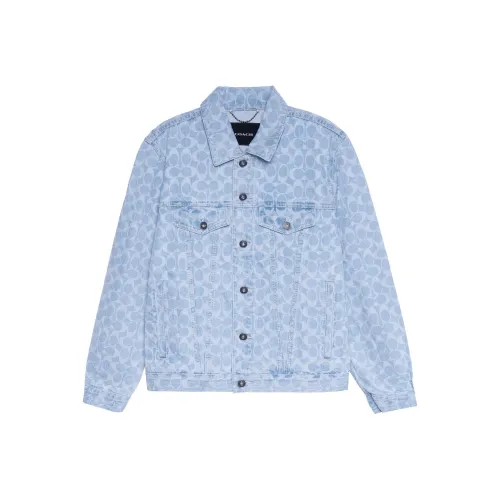 COACH Синий Мужская Джинсовая Куртка