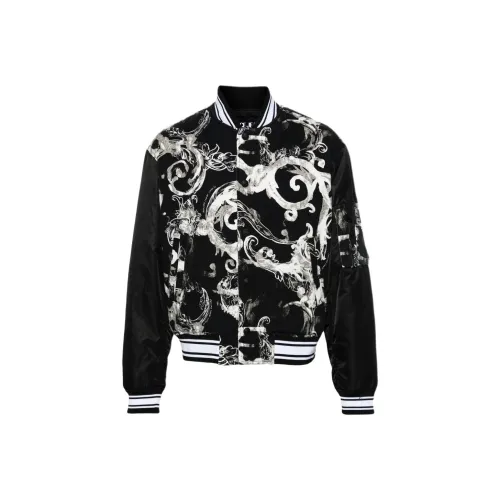 VERSACE JEANS COUTURE SS24 Куртки и Пальто Мужской Черный