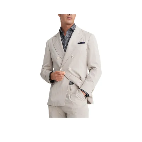 BRUNELLO CUCINELLI Бизнес-костюм Куртка Мужская Экрю