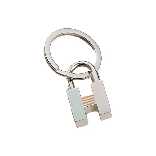 HERMES Cadenas Металлические Брелоки Серебристый Унисекс