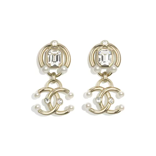 CHANEL Металлические Серьги Золотые Женские