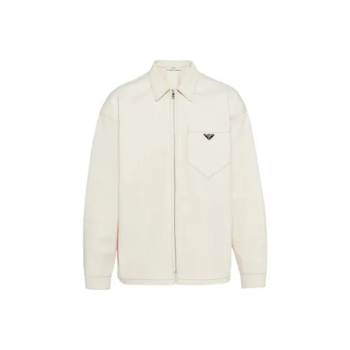 PRADA SS23 Denim Jacket Men's Beige