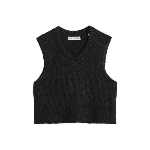 OUR LEGACY Мужские черные жилеты