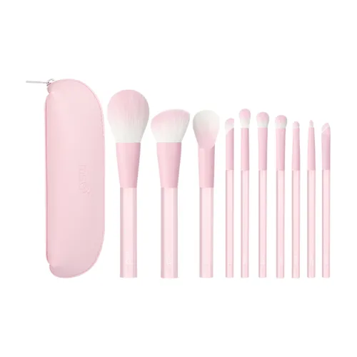 MSQ 10 шт Набор 8 шт Весна Персик Набор Кисти для макияжа Мягкая кожа Дружелюбный Тень Подходящий