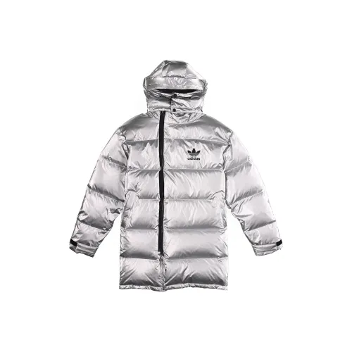 Adidas Originals Adicolor Пуховик Зимний Мужской Серебряный