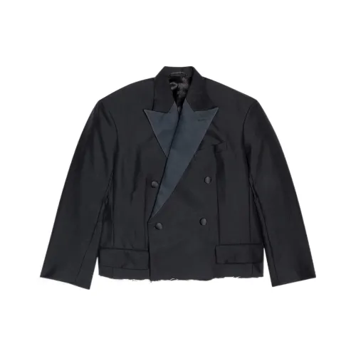 Balenciaga Red Carpet SS22 Бизнес-костюм Пальто Свободный крой Мужской Черный