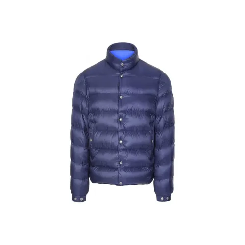 MONCLER Синий Мужской Пуховик