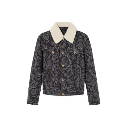 VERSACE SS23 Denim Jacket Men's Black