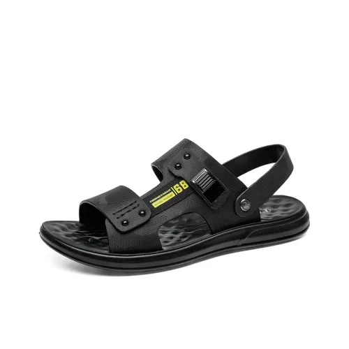 FAPAI Пляжные сандалии Мужской Черный