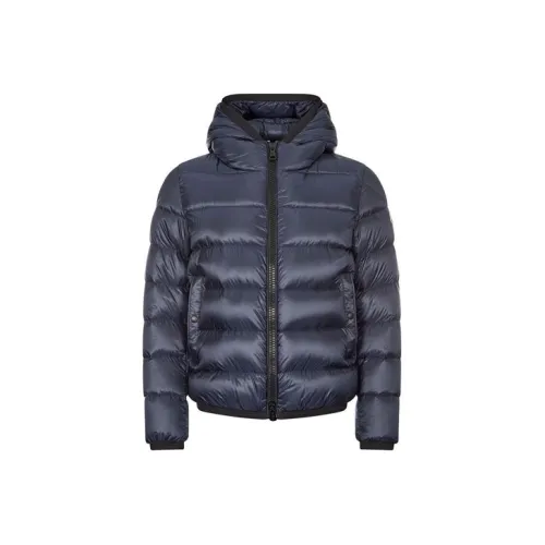 MONCLER Морской Синий Мужской Пуховик