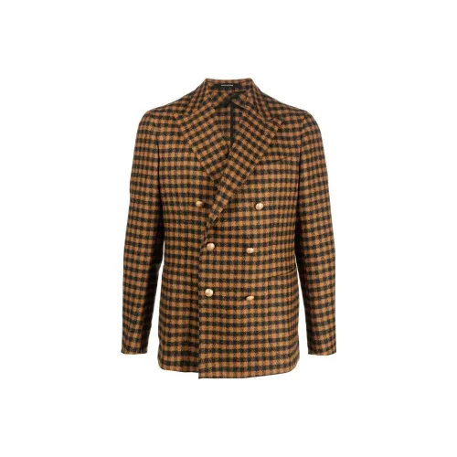 Tagliatore FW22 Бизнес-костюм Пальто Мужской Желтый