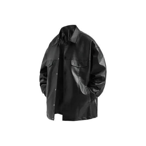 ZMOH Old Leather Jacket Unisex Couple's ZMOH Старую кожаную куртку унисекс парная