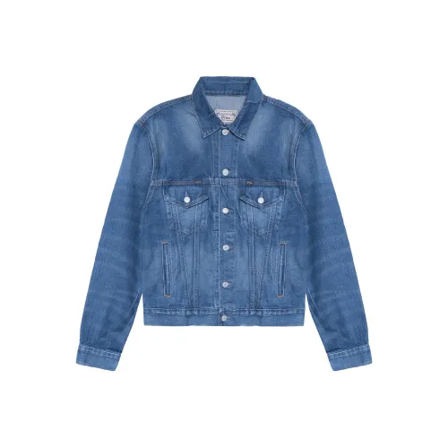 Polo Ralph Lauren Blue Men's Denim Jackets Поло Ральф Лорен Синий Мужской Джинсовый Куртки