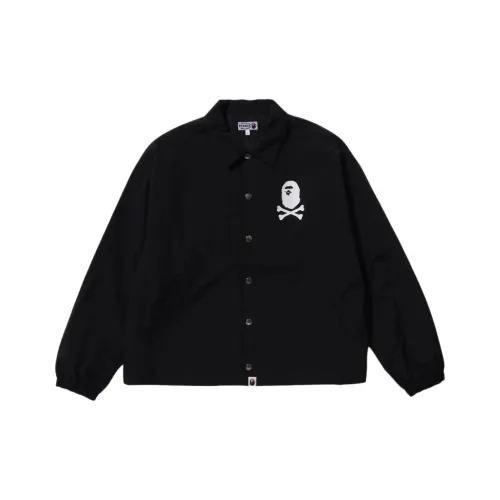 A BATHING APE Мужские черные куртки