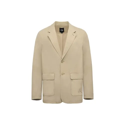 LI NING 1990 Commuter Series Camel Khaki Men's Business Suits LI NING 1990 Commuter Series Camel Khaki Мужские Деловые Костюмы