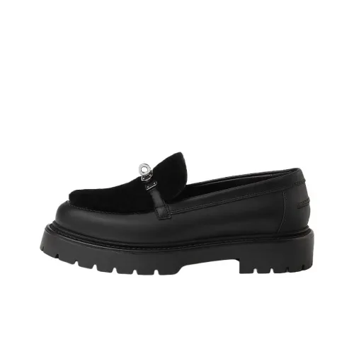 HERMES Lcon Лоферы 3 см Женские Черный