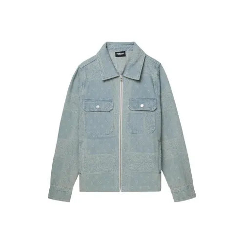 PLEASURES совместный бренд Небесно-голубой Мужской Куртки