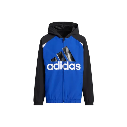 Adidas Semi Флуоресцентный Синий/Черный Мужские Куртки