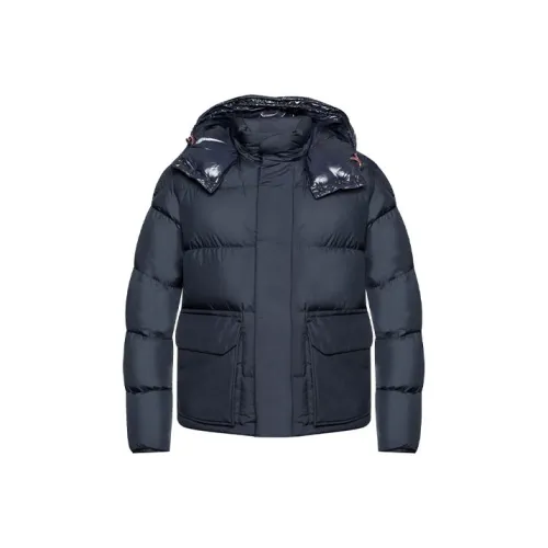 MONCLER Темно-синий Мужской Пуховик