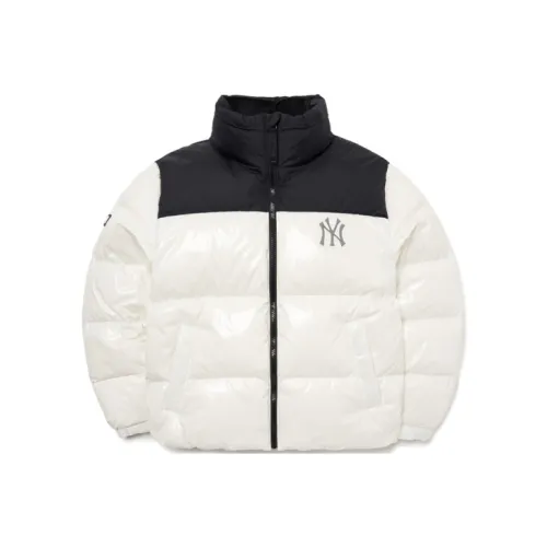 MLB Down Куртка Зимняя Укороченная Унисекс Белая