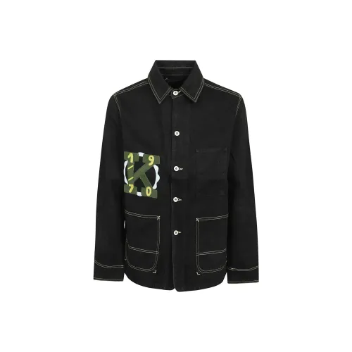 KENZO Мужские черные куртки