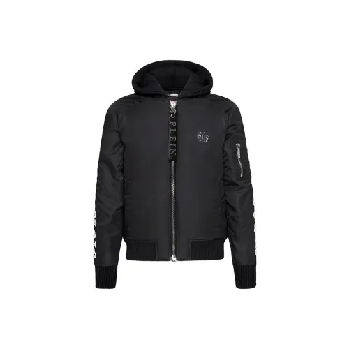 PHILIPP PLEIN Мужские черные куртки