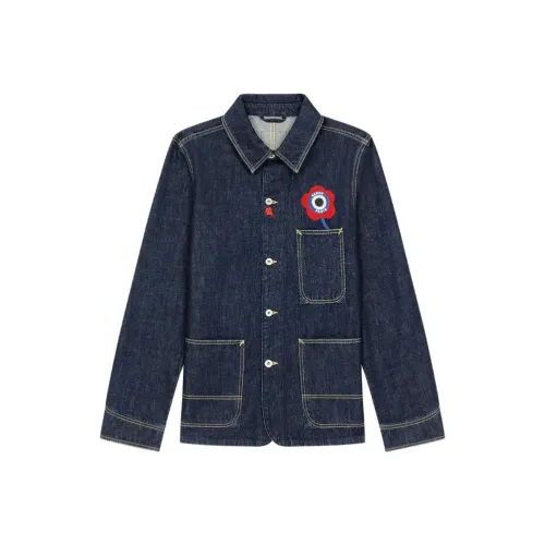 KENZO Синий Мужской Джинсовые Куртки