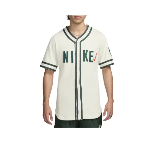 nike V-образный вырез одинарная застежка короткая рукавная рубашка мужская Sea стекло