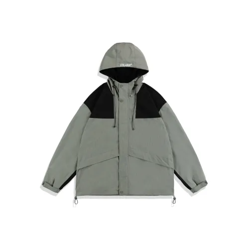 STANAIR Вышивка Спортивная Водонепроницаемая Ветрозащитная Куртка с Капюшоном Унисекс