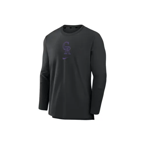 Nike COLORADO ROCKIES Аутентичная коллекция Игрок Куртки и Пальто Мужской Черный