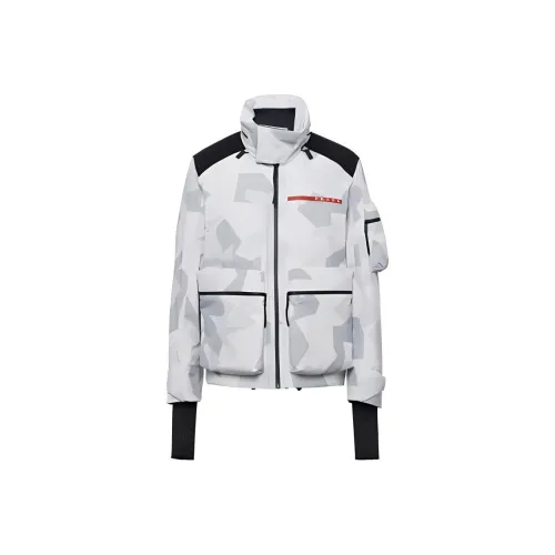 PRADA Куртки и Пальто Мужской Мраморный Серый