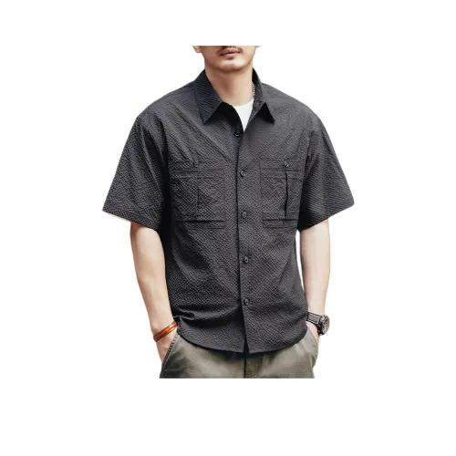 GELANLU Черная унисекс рубашка