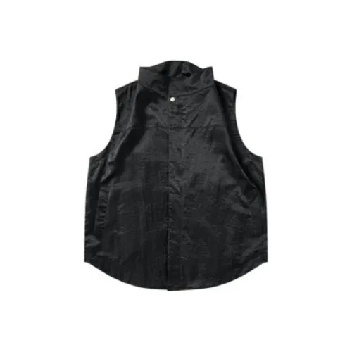 OPICLOTH Блестящий черный Унисекс Жилеты