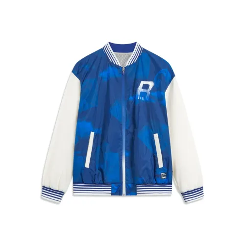 LINING Badfive Куртка Мужская Shadow Фиолетовый Синий С принтом по всей поверхности