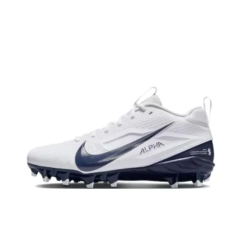 Nike Alpha Menace 4 Slip-Resistant Abrasion-Resistant Футбольные бутсы Мужские Белый Синий