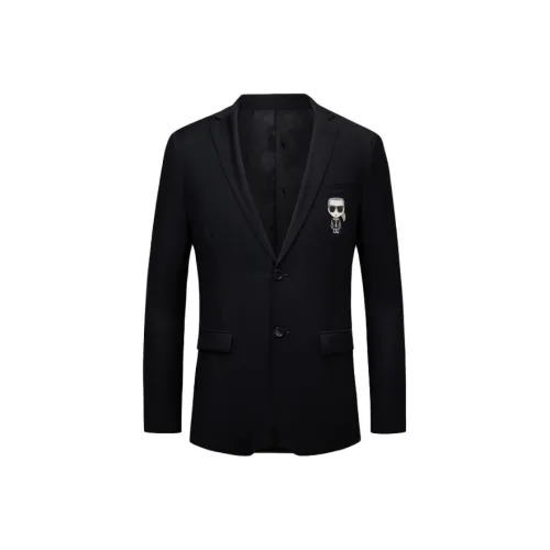 Karl Lagerfeld Бизнес-костюм Пальто Мужской Черный