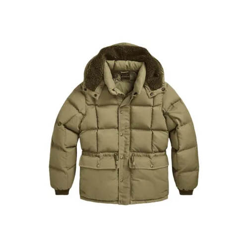 Double RL FW24 Хлопковый пуховик Мужской Винтаж Хаки