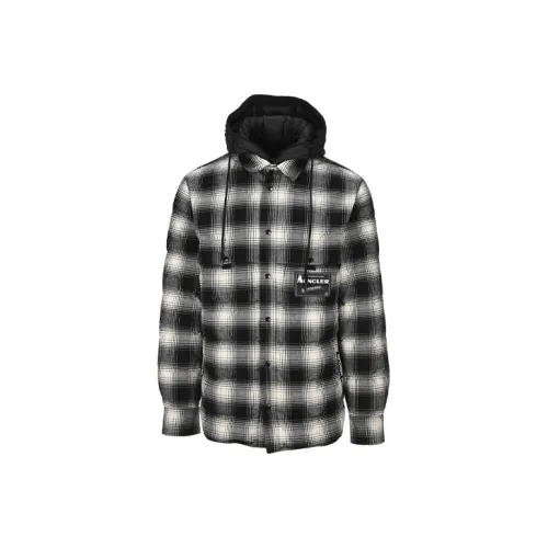 MONCLER GENIUS x FRGMT Пуховик Унисекс Черный Белый Клетка