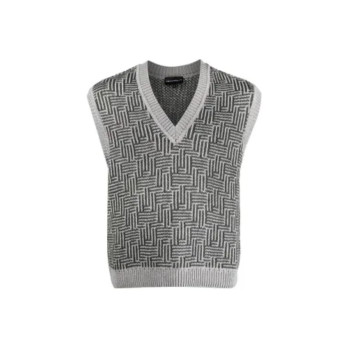 EMPORIO ARMANI FW22 Жилет Мужской Угольный Серый