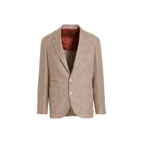 BRUNELLO CUCINELLI Бизнес-костюм Пальто Мужской Бежевый