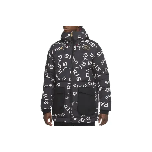Jordan PSG Paris Saint Germain Down Jacket Paris Saint Germain Men's Black