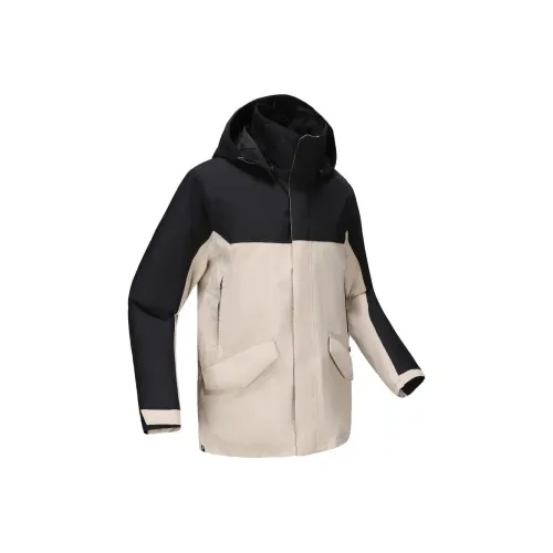 DECATHLON Куртка Мужская Светло-Белая Серый Черный