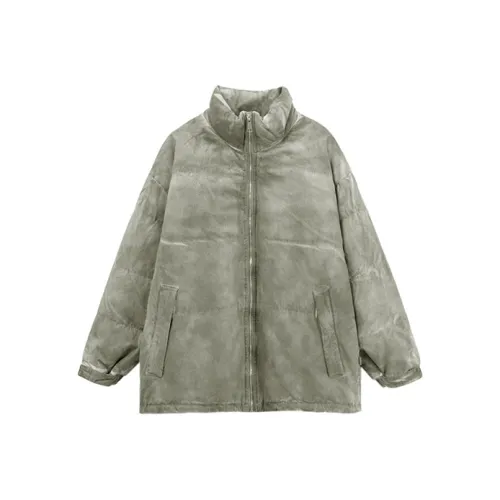 F426 Серый Унисекс Пуховики