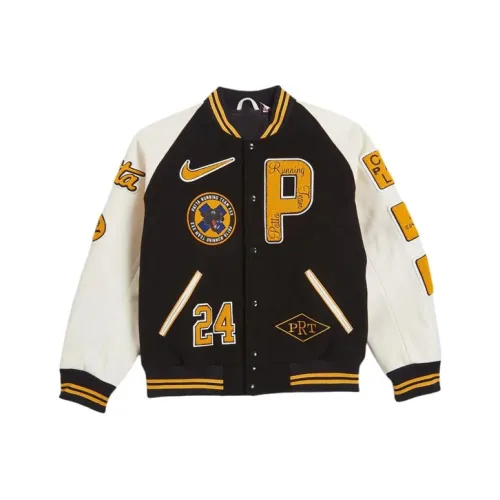 Nike Patta Collaboration Бег Команда VARSITY Куртки и Пальто Унисекс Черный Белый