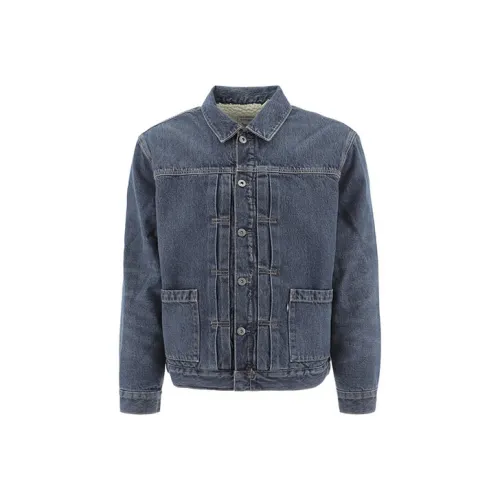 Levis Blue Men's Denim Jackets Левис Синий Мужские Джинсовые Куртки