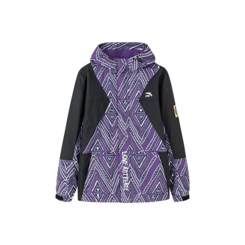 ANTA Life Collection Sports Life Collection Водонепроницаемый и Ветрозащитный для Сохранения тепла Ветровка Мужской Фиолетовый