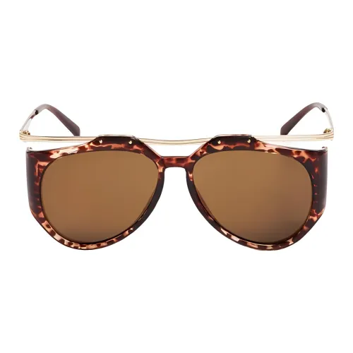 SAINT LAURENT Литье под давлением Металл Авиатор Солнцезащитные очки Женские Коричневый